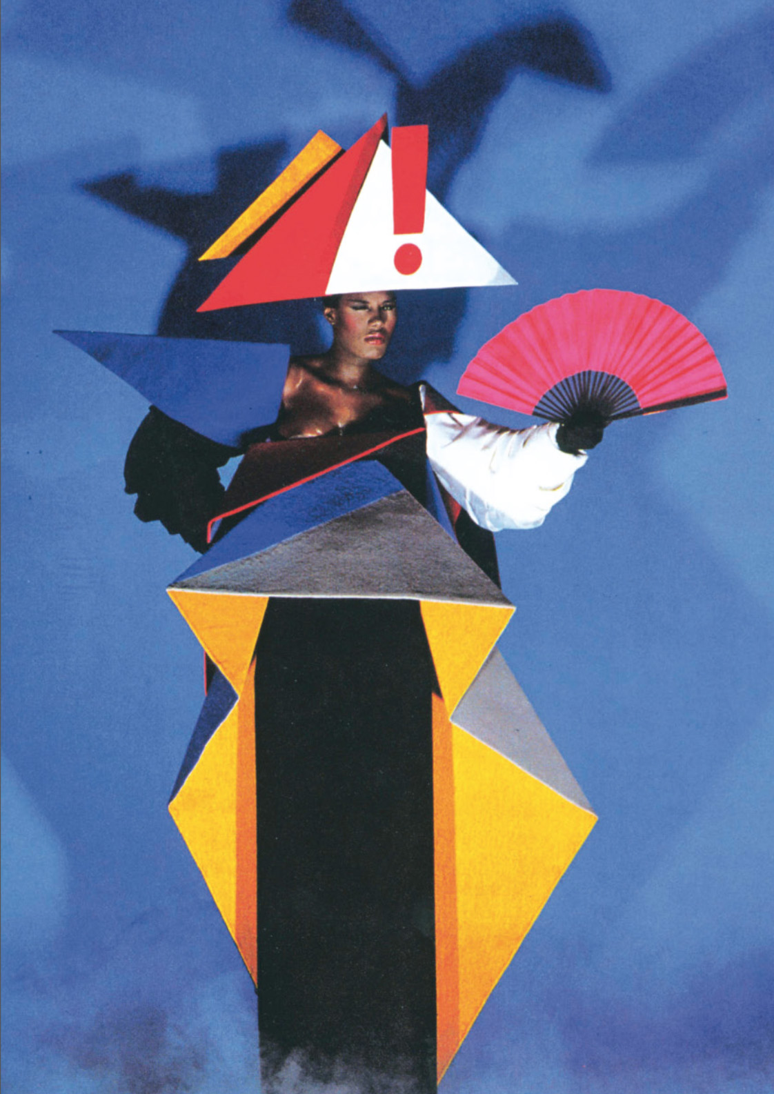 Jean-Paul Goude and Antonio Lopez, Maternity dres for Grace Jones, 1979