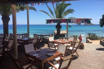 Outdoor dining at Aiyanna, Ibiza