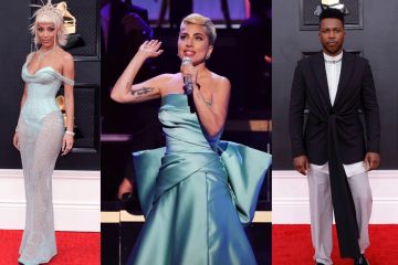 64th Grammys Best Dressed Collage
