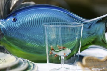 DIOR MAISON Aquarius Collection: Glass with Fish and Decorative Fish