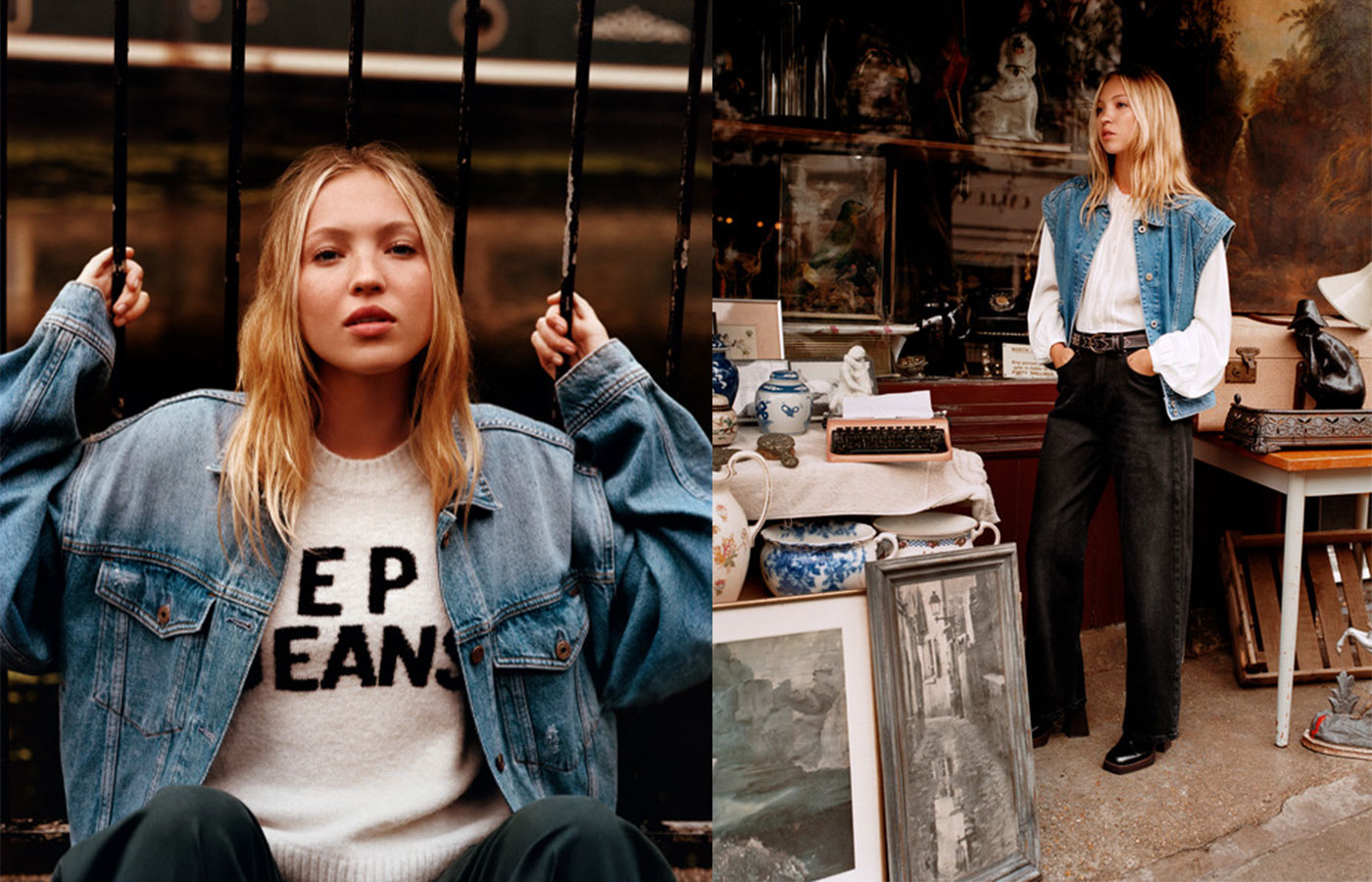 Pepe Jeans: campanha de aniversário de outono-inverno 2023 estrelada por  Lila Moss e Rita Ora
