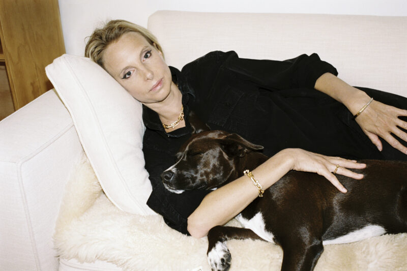 Camille Henrot in Tiffany & Co. 
Photography by Ellen Fedors